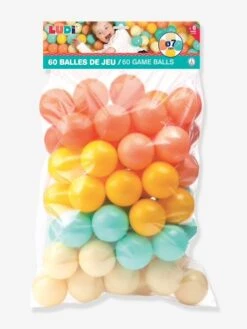 60 Balles De Jeu LUDI Multicolore - Ludi -Enfants Meubles Magasin 60 balles de jeu ludi 5