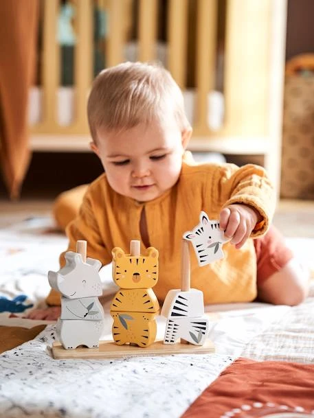 Animaux à Empiler Jungle En Bois FSC® Multicolore - Jungle - Vertbaudet 4 Animaux à Empiler Jungle En Bois FSC® Multicolore - Jungle - Vertbaudet – Image 2