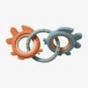 Anneaux De Dentition En Bois Et Silicone Multicolor - Vertbaudet -Enfants Meubles Magasin anneaux de dentition en bois et silicone