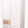 Armoire 2 Portes + 2 Tiroirs LIGNE HOPLA Blanc - Vertbaudet -Enfants Meubles Magasin armoire 2 portes 2 tiroirs ligne hopla