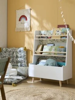 Bibliothèque Avec Fond Réversible Hanoï Blanc - Vertbaudet -Enfants Meubles Magasin bibliotheque avec fond reversible hanoi 5