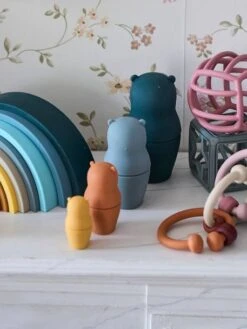 Boites Gigognes Ours En Silicone Multicolor - Vertbaudet -Enfants Meubles Magasin boites gigognes ours en silicone 4