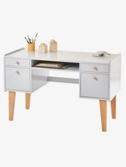 Bureau Enfant LIGNE FJORD Gris/bois - Vertbaudet