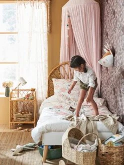 Cadre De Lit LIGNE CONFETTI Blanc/bois - Vertbaudet -Enfants Meubles Magasin cadre de lit ligne confetti 2