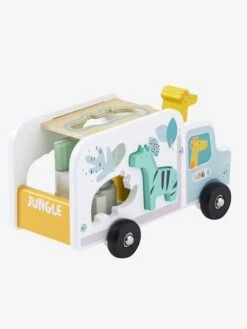 Camion D'encastrement Jungle En Bois FSC® Multicolore - Vertbaudet -Enfants Meubles Magasin camion dencastrement jungle en bois fsc 3