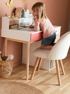 Chaise Fausse Fourrure Enfant Ivoire - Vertbaudet -Enfants Meubles Magasin chaise fausse fourrure enfant 3