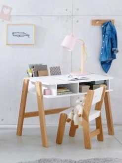 Chaise Maternelle, Assise 30 Cm LIGNE ARCHITEKT Blanc/bois - Vertbaudet -Enfants Meubles Magasin chaise maternelle assise 30 cm ligne architekt 2