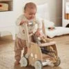 Chariot De Marche Poussette En Bois FSC® Rose - Vertbaudet -Enfants Meubles Magasin chariot de marche poussette en bois fsc