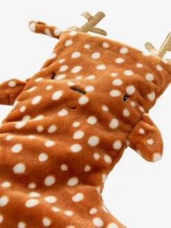 Chaussette De Noël Fausse Fourrure Renne Marron - Vertbaudet -Enfants Meubles Magasin chaussette de noel fausse fourrure renne 2