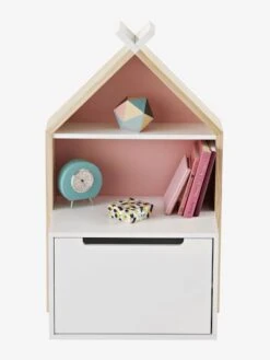 Chevet Enfant Fond Réversible Bleu Ou Rose LIGNE TIPILI Blanc - Vertbaudet -Enfants Meubles Magasin chevet enfant fond reversible bleu ou rose ligne tipili 2