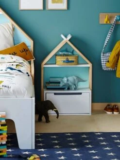 Chevet Enfant Fond Réversible Bleu Ou Rose LIGNE TIPILI Blanc - Vertbaudet -Enfants Meubles Magasin chevet enfant fond reversible bleu ou rose ligne tipili 5