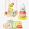 Coffret De 3 Jeux D'éveil En Bois FSC® Multicolore - Vertbaudet -Enfants Meubles Magasin coffret de 3 jeux deveil en bois fsc