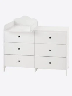 Commode 6 Tiroirs LIGNE SIRIUS Blanc Clair Uni - Vertbaudet 11 Commode 6 Tiroirs LIGNE SIRIUS Blanc Clair Uni - Vertbaudet -Enfants Meubles Magasin commode 6 tiroirs ligne sirius 3