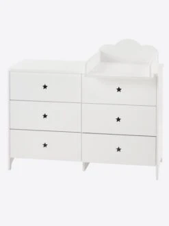 Commode 6 Tiroirs LIGNE SIRIUS Blanc Clair Uni - Vertbaudet 12 Commode 6 Tiroirs LIGNE SIRIUS Blanc Clair Uni - Vertbaudet -Enfants Meubles Magasin commode 6 tiroirs ligne sirius 4