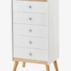 Commode Semainier Avec Poignées Personnalisables LIGNE CONFETTI Blanc - Vertbaudet 1 Commode Semainier Avec Poignées Personnalisables LIGNE CONFETTI Blanc - Vertbaudet -Enfants Meubles Magasin commode semainier avec poignees personnalisables ligne confetti