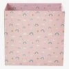 Corbeille En Carton Pliable Arc-en-ciel Rose - Vertbaudet 1 Corbeille En Carton Pliable Arc-en-ciel Rose - Vertbaudet -Enfants Meubles Magasin corbeille en carton pliable arc en ciel