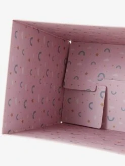 Corbeille En Carton Pliable Arc-en-ciel Rose - Vertbaudet -Enfants Meubles Magasin corbeille en carton pliable arc en ciel 2