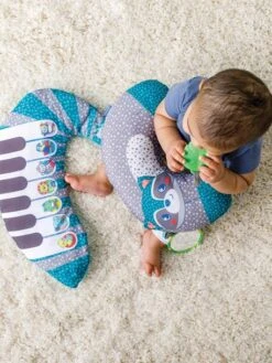 Coussin Piano évolutif 3 En 1 Infantino Gris Et Bleu - Infantino -Enfants Meubles Magasin coussin piano evolutif 3 en 1 infantino 1