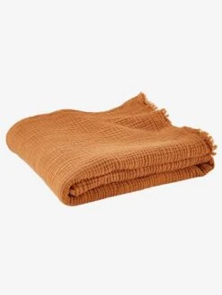 Couverture En Gaze De Coton Bio Caramel - Vertbaudet