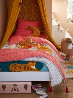 Couvre-lit EDEN INDIA Rose / Multicolore - Vertbaudet -Enfants Meubles Magasin couvre lit eden india 2