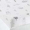 Drap Housse Bébé FORET MAGIQUE Blanc / Noir - Vertbaudet -Enfants Meubles Magasin drap housse bebe foret magique