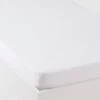 Drap-housse Enfant Jersey Extensible Blanc Blanc - Vertbaudet -Enfants Meubles Magasin drap housse enfant jersey extensible blanc