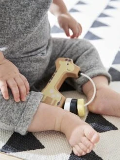 Hochet Girafe En Bois FSC® Multicolore - Vertbaudet -Enfants Meubles Magasin hochet girafe en bois fsc 2