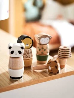 Jeu Des Animaux à Visser En Bois FSC® Multicolore - Tanzanie - Vertbaudet -Enfants Meubles Magasin jeu des animaux a visser en bois fsc 5