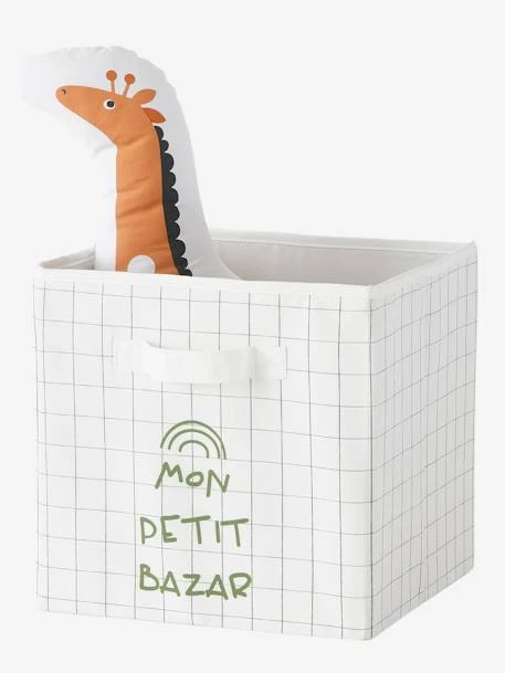 Les 3 Bacs De Rangement Tanzanie Tilleul Foncé Imprimé - Vertbaudet 5 Les 3 Bacs De Rangement Tanzanie Tilleul Foncé Imprimé - Vertbaudet – Image 3