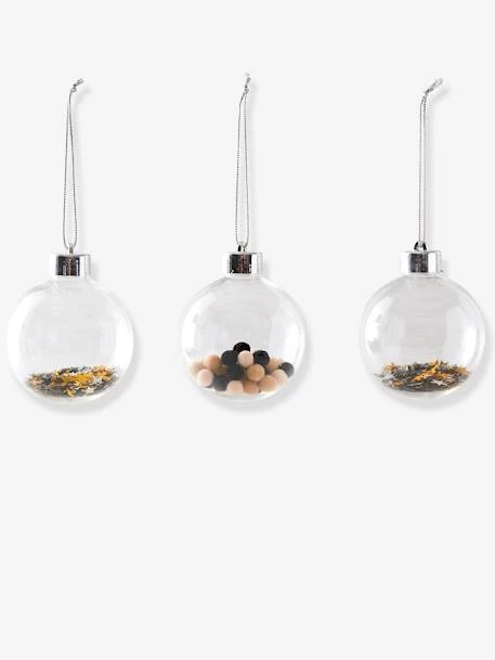 Les 3 Boules De Noël Beige Irisé - Vertbaudet 4 Les 3 Boules De Noël Beige Irisé - Vertbaudet – Image 2