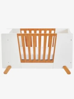 Lit Bébé Avec Barrière Amovible + Rangement Bibliothèque LIGNE PIROUETTE Blanc - Vertbaudet -Enfants Meubles Magasin lit bebe avec barriere amovible rangement bibliotheque ligne pirouette 4