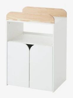 Lit Combiné évolutif Avec Rangements Et Table à Langer LIGNE ECLIPSE Blanc / Bois - Vertbaudet -Enfants Meubles Magasin lit combine evolutif avec rangements et table a langer ligne eclipse 4