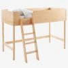 Lit Mi-hauteur LIGNE CONFETTI NATURE Marron - Vertbaudet -Enfants Meubles Magasin lit mi hauteur ligne confetti nature