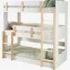 Lits Superposés 3 Niveaux LIGNE EVEREST Blanc/bois - Vertbaudet -Enfants Meubles Magasin lits superposes 3 niveaux ligne everest
