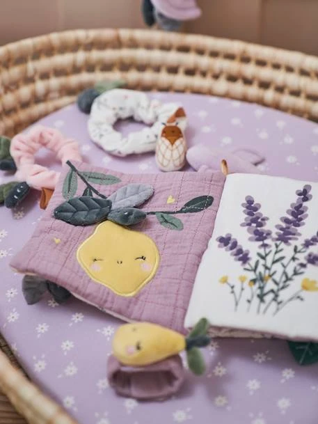 Livre D'activités En Gaze De Coton DOUCE PROVENCE Violet - Douce Provence - Vertbaudet 4 Livre D'activités En Gaze De Coton DOUCE PROVENCE Violet - Douce Provence - Vertbaudet – Image 2