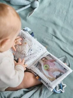 Livre D'éveil Et Photos CÉLESTE Bleu - Vertbaudet -Enfants Meubles Magasin livre deveil et photos celeste 3