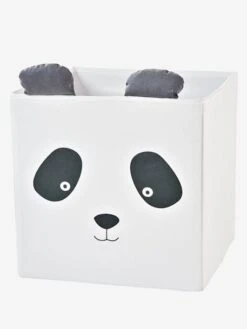Lot De 2 Bacs En Tissu Panda Koala Beige - Vertbaudet -Enfants Meubles Magasin lot de 2 bacs en tissu panda koala 2