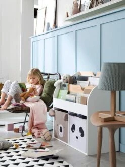 Lot De 2 Bacs En Tissu Panda Koala Beige - Vertbaudet -Enfants Meubles Magasin lot de 2 bacs en tissu panda koala 4