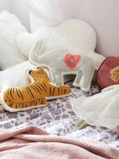 Lot De 2 Coussins Animaux EDEN INDIA Multicolore - Vertbaudet -Enfants Meubles Magasin lot de 2 coussins animaux eden india 4