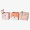 Lot De 3 Bacs De Rangement FLEURETTES Rose - Vertbaudet -Enfants Meubles Magasin lot de 3 bacs de rangement fleurettes