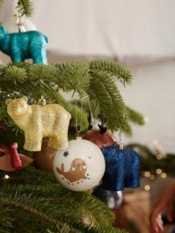 Lot De 3 Décorations De Noël Ours Pailletés Vert - Vertbaudet -Enfants Meubles Magasin lot de 3 decorations de noel ours pailletes 4