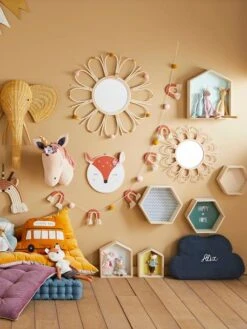 Lot De 3 étagères Hexagones Enfant Bois/multicolore - Vertbaudet -Enfants Meubles Magasin lot de 3 etageres hexagones enfant 4