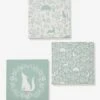 Lot De 3 Toiles DANS LES BOIS Vert Sauge - Vertbaudet -Enfants Meubles Magasin lot de 3 toiles dans les bois