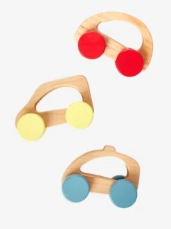 Lot De 3 Voitures En Bois FSC® Multicolore - Vertbaudet -Enfants Meubles Magasin lot de 3 voitures en bois fsc 1
