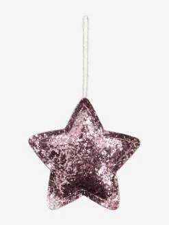 Lot De 4 Décorations De Noël Glitter Rose - Vertbaudet -Enfants Meubles Magasin lot de 4 decorations de noel glitter 4