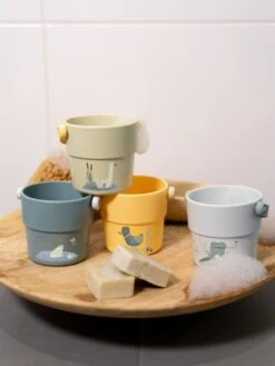 Lot De 4 Gobelets De Bain Little Goose - LITTLE DUTCH Multicolore - Little Dutch