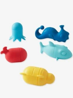 Lot De 5 Aspergeurs De Bain Silicone Lavables Multicolore - Vertbaudet -Enfants Meubles Magasin lot de 5 aspergeurs de bain silicone lavables 2