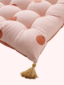 Matelas De Sol à Pompons MINI MAXI POIS Rose - Vertbaudet -Enfants Meubles Magasin matelas de sol a pompons mini maxi pois 2
