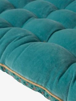 Matelas De Sol Velours Eden India Vert / Rose - Vertbaudet -Enfants Meubles Magasin matelas de sol velours eden india 4