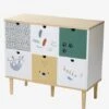 Meuble 6 Bacs Jungle Blanc - Vertbaudet -Enfants Meubles Magasin meuble 6 bacs jungle